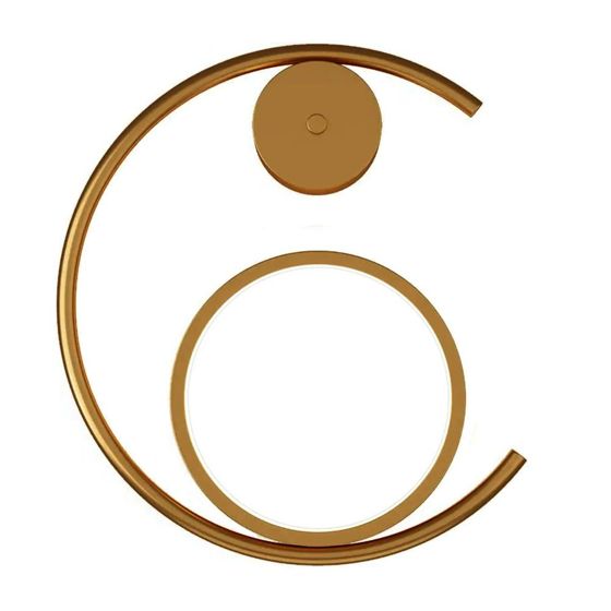 TOOLIGHT seinävalaisin LED APP1143-W kulta, 28x6x34cm