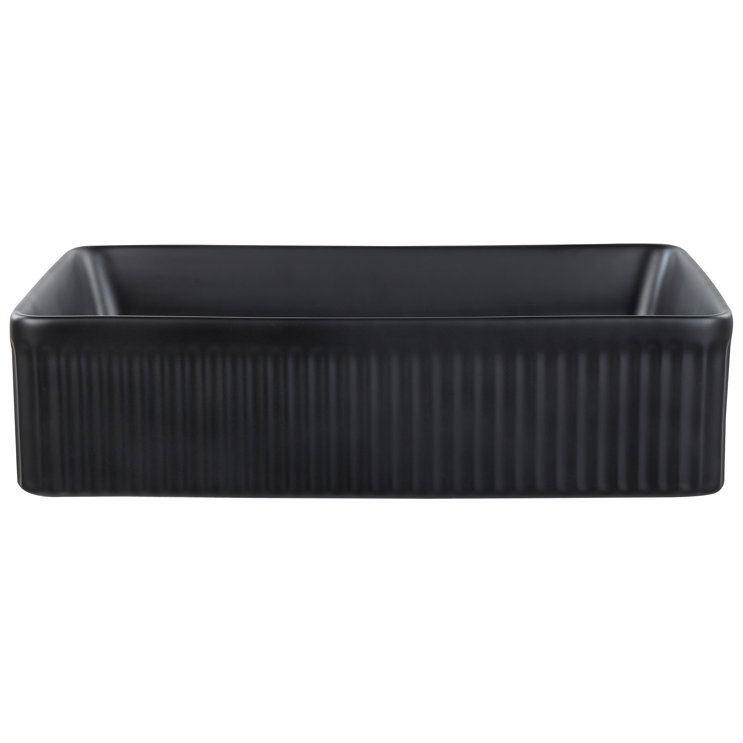 Pesuallas tason päälle GELDO 50 x 34 cm keramiikka Musta