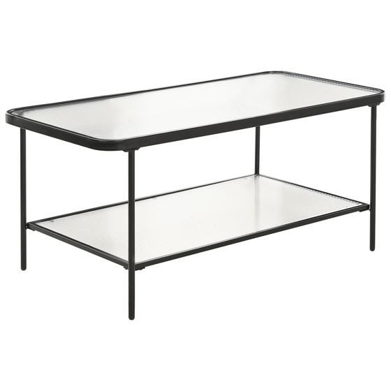 Sohvapöytä BLAIR karkaistu lasi Musta