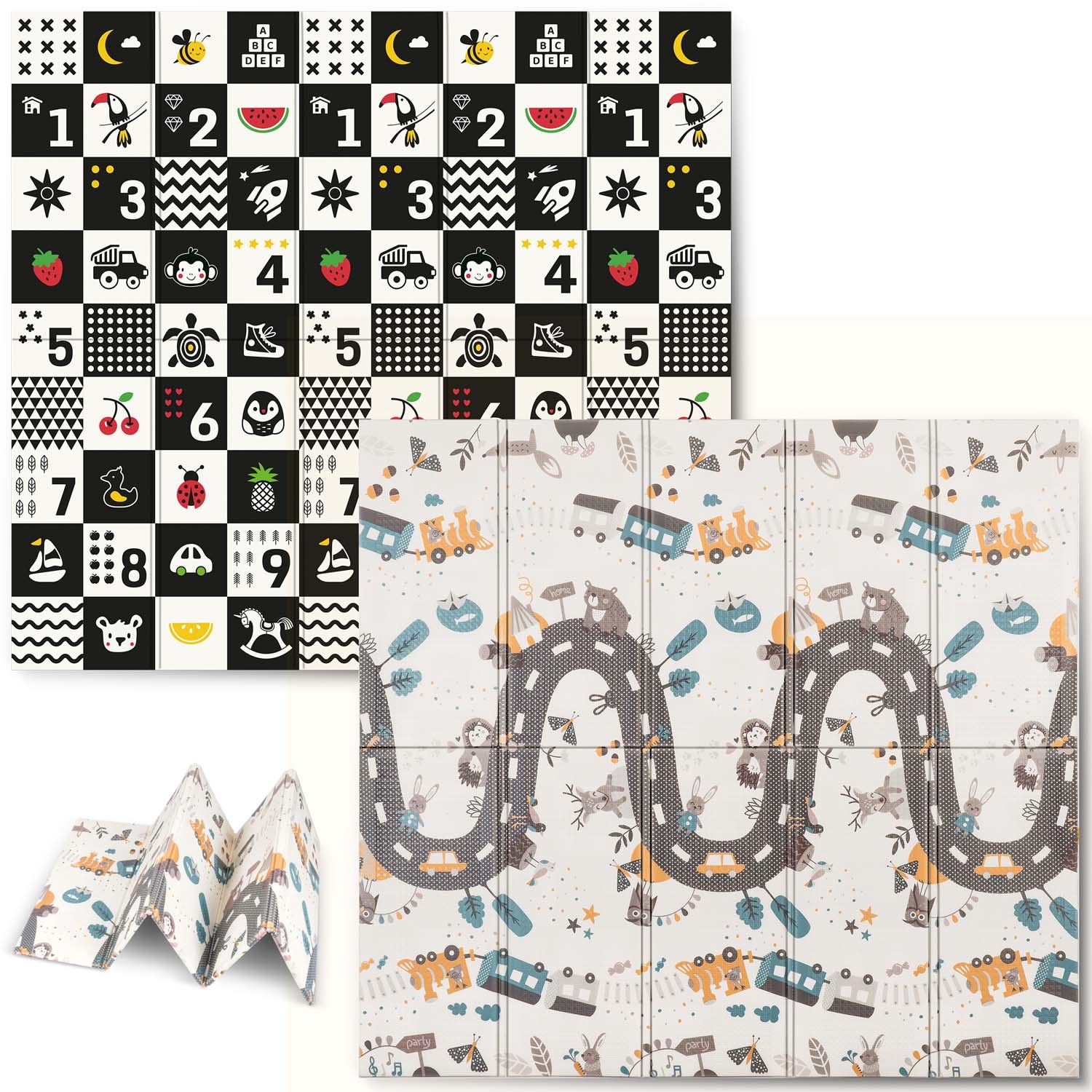 Nukido NK-340 Taitettava vaahtomuovista valmistettu koulutusmatto 200 x 180 x 1 cm