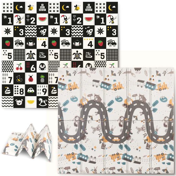 Nukido NK-340 Taitettava vaahtomuovista valmistettu koulutusmatto 200 x 180 x 1 cm