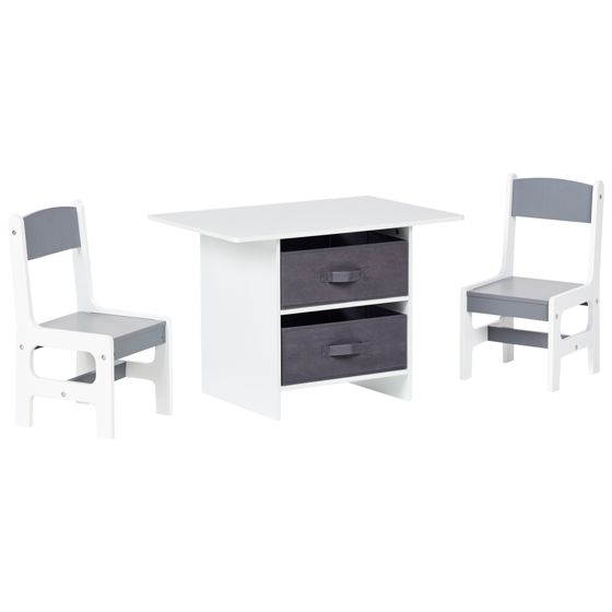 Lasten pöytä ja tuolit YALGOO Valkoinen