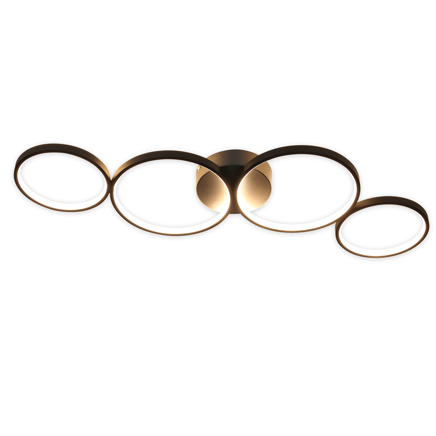 NETTLIFE LED - kattovalaisin, 37W, 3000k, lämmin Valkoinen, moderni, pyöreä, rengas, musta, 89cm, design - pöytävalaisin