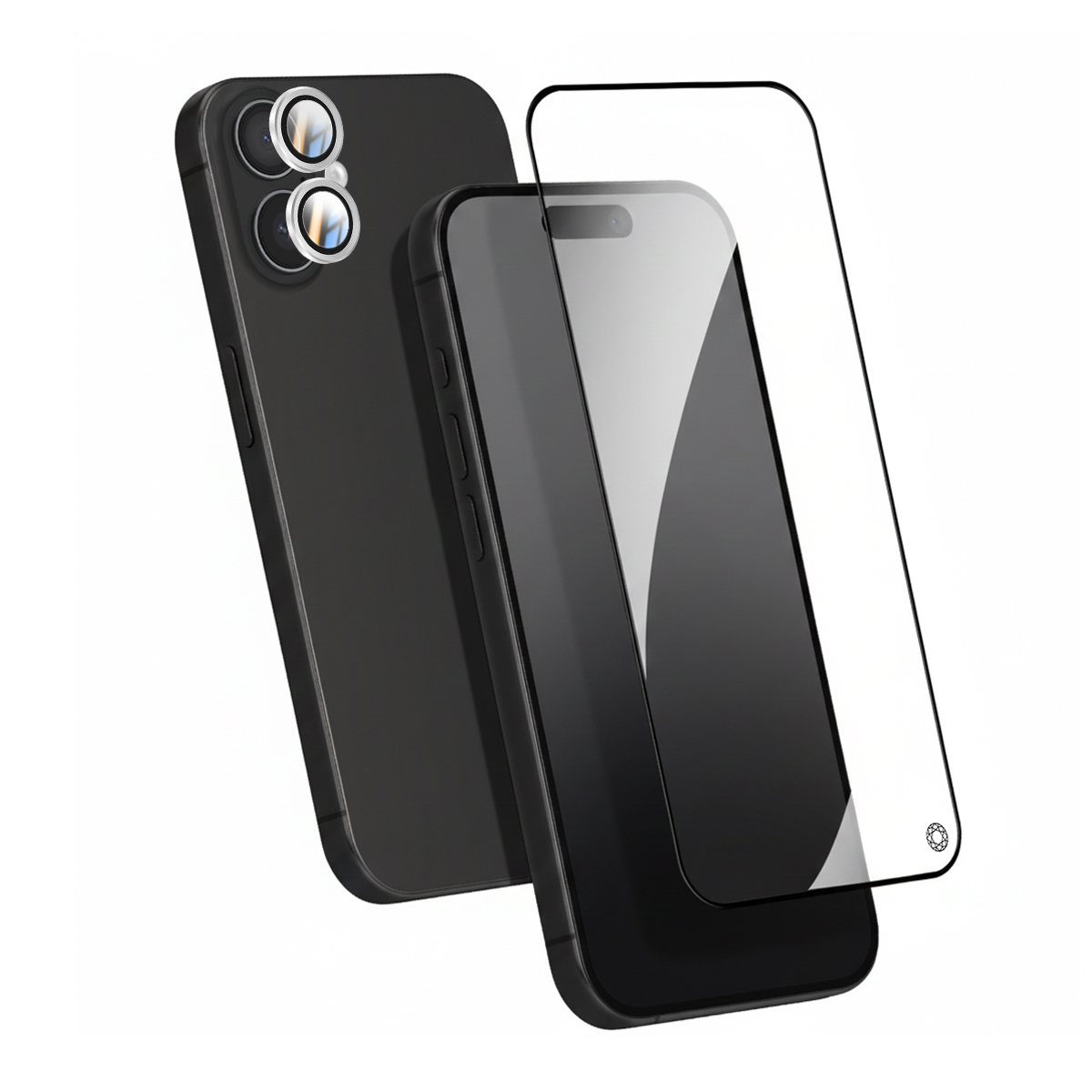Näytön ja kameran suojapaketti iPhone 16:lle, iskunkestävä orgaaninen lasi