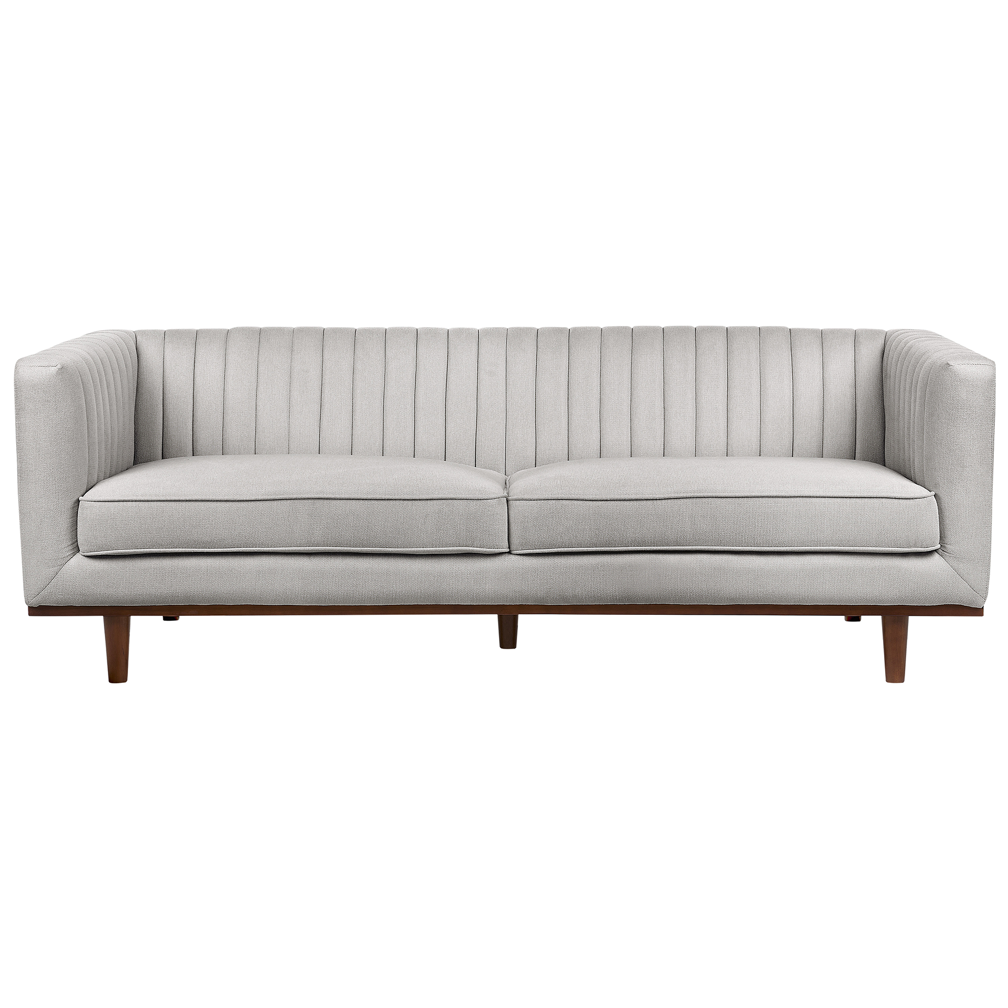 Sohva 3-istuttava SKAULE kangas Vaaleanharmaa