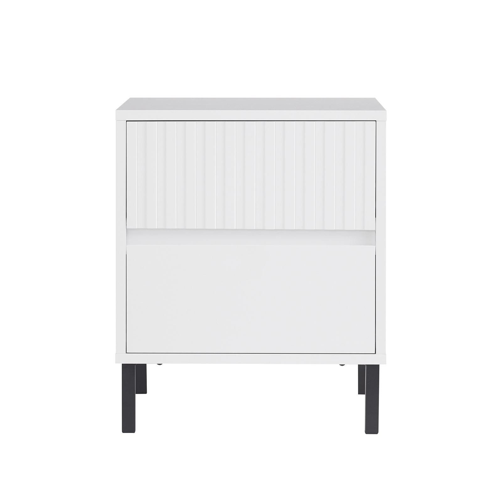 SoBuy Yöpöytä lipasto 2-laatikkoinen FBT157-W valkoinen 40x40x48 cm