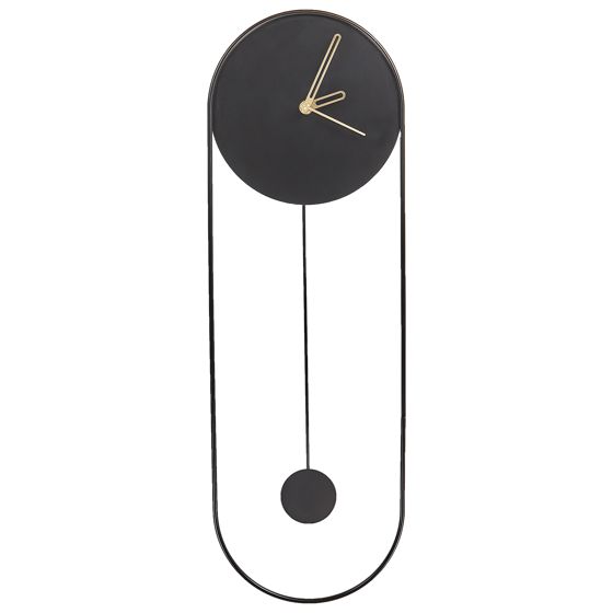 Seinäkello SALVAN 20 cm metalli Musta