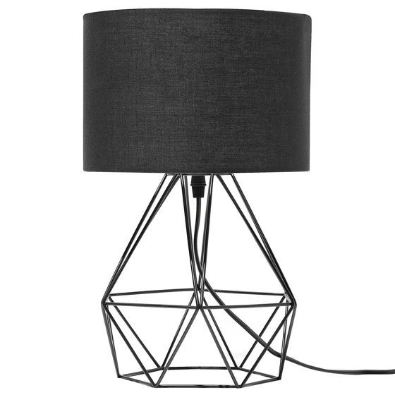 Pöytävalaisin MARONI metalli Musta