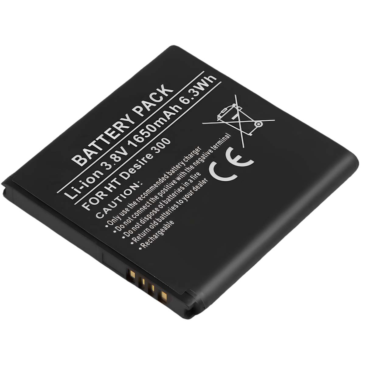 Akku Smartphone HTC Desire 300 Li-ion 1650mAh 3,8V