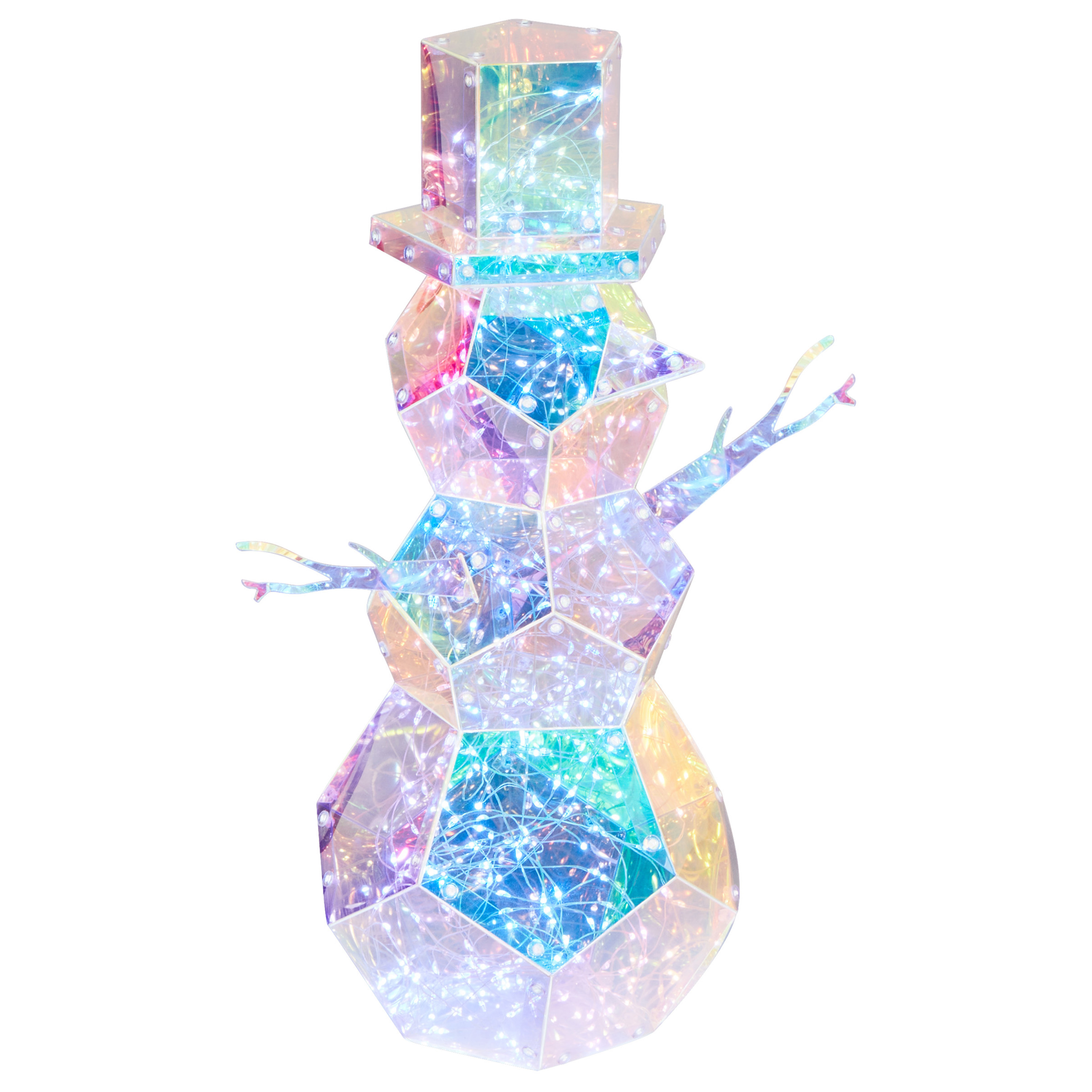 Joulukoriste LED-valo ARCTICA Lumiukko 43 cm Monivärinen