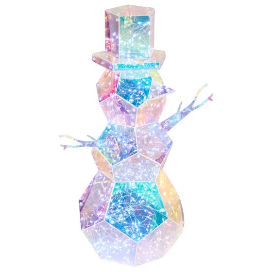 Joulukoriste LED-valo ARCTICA Lumiukko 43 cm Monivärinen