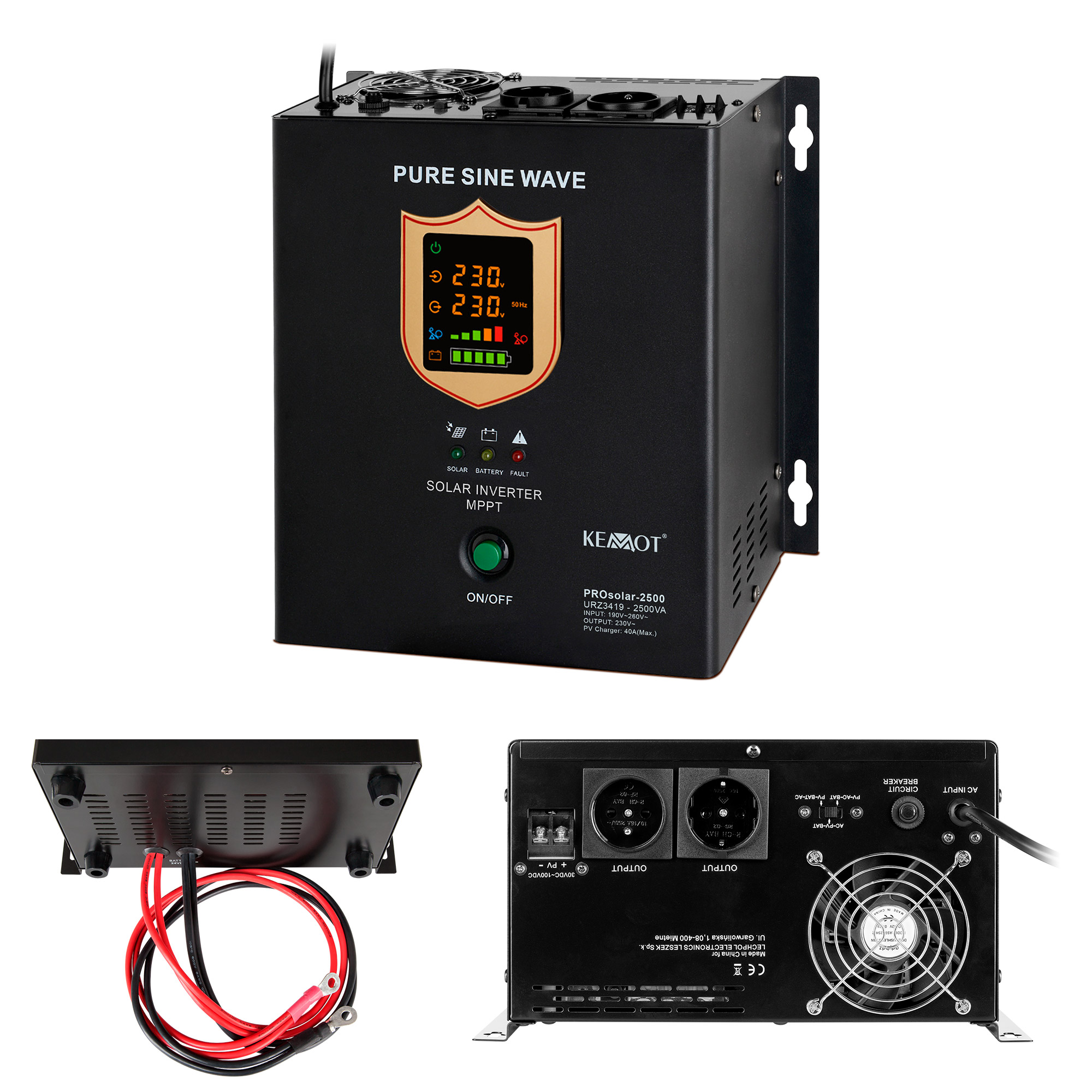 Aurinkoinvertteri 24V PROsolar-2500