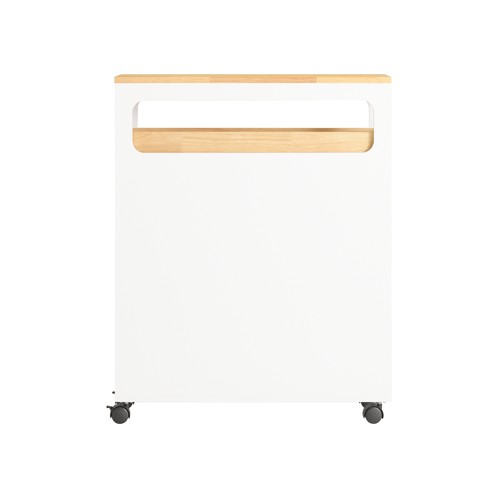 SoBuy Säästötila kaappi 3 laatikolla BZR54-WN valkoinen luonnonvärinen