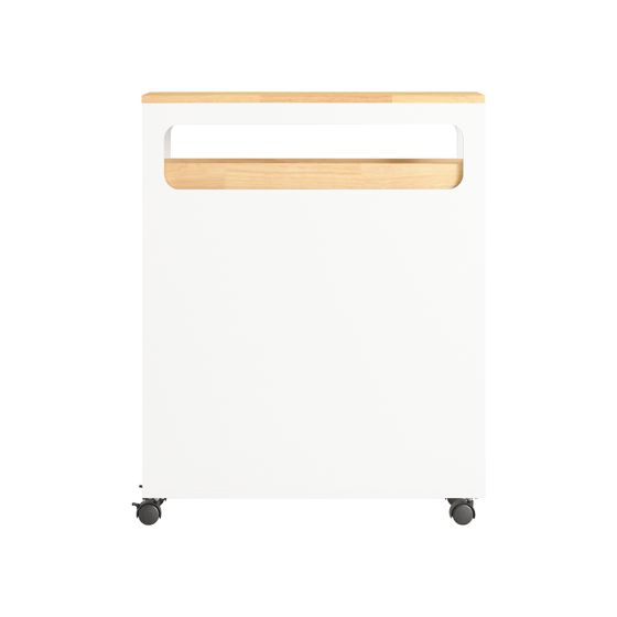 SoBuy Säästötila kaappi 3 laatikolla BZR54-WN valkoinen luonnonvärinen