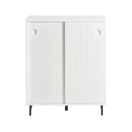 SoBuy FSB62-W liukuovi kenkäkaappi puukuitulevy, valkoinen