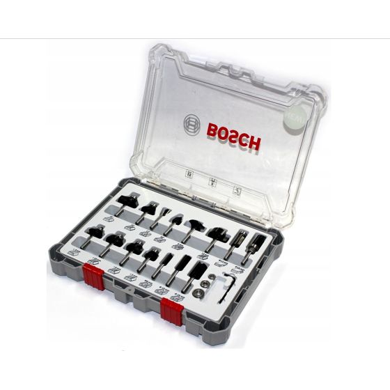 Bosch Jyrsinteräsarja 15-osaa 6 mm varsi
