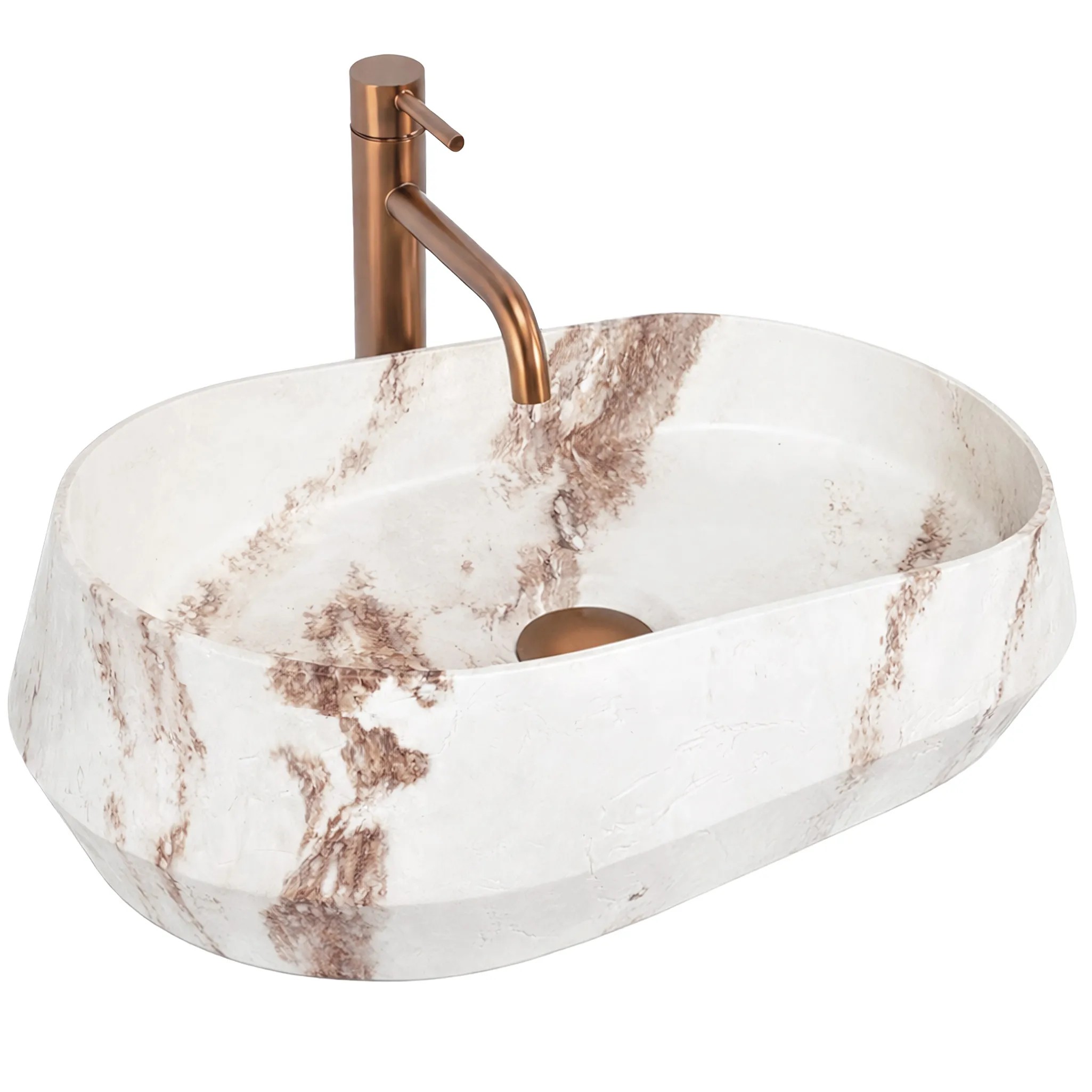 REA Malja-allas Travo Beige, kivijäljitelmä, 59X38X17CM
