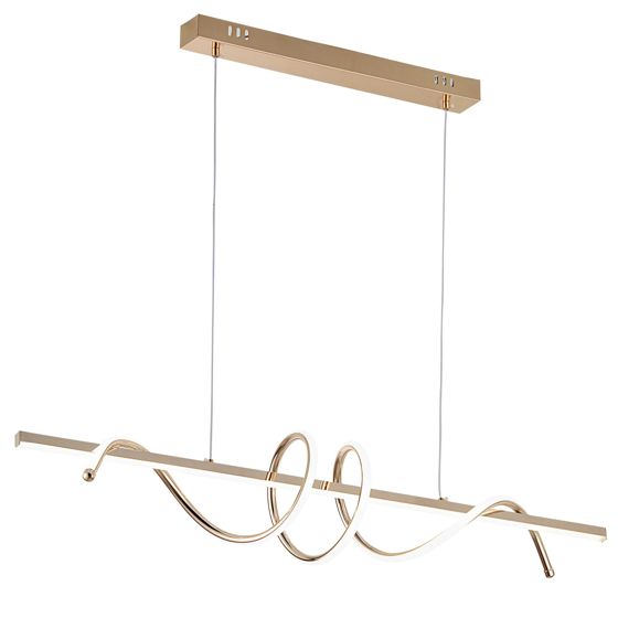TOOLIGHT riippuvalaisin G065-CP Kulta, 100x22x85cm