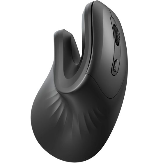 Langaton ergonominen pystysuuntainen hiiri, 6 painiketta, 3200 DPI