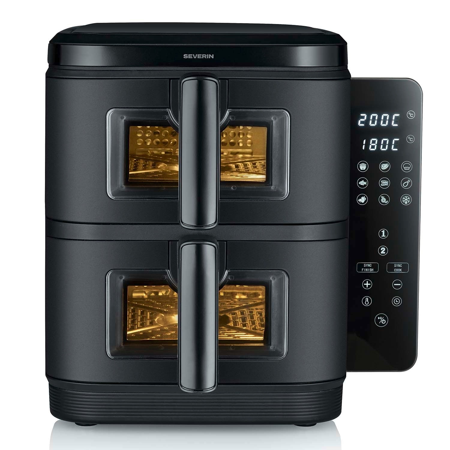 Ilmakeitin 11L, kaksoiskori, pinottava