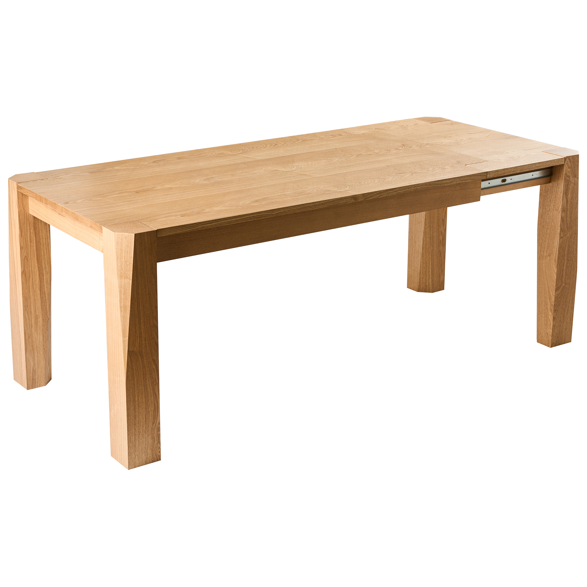 Jatkettava ruokapöytä MISSION Vaalea saarniviilu 160/200 cm 90 cm