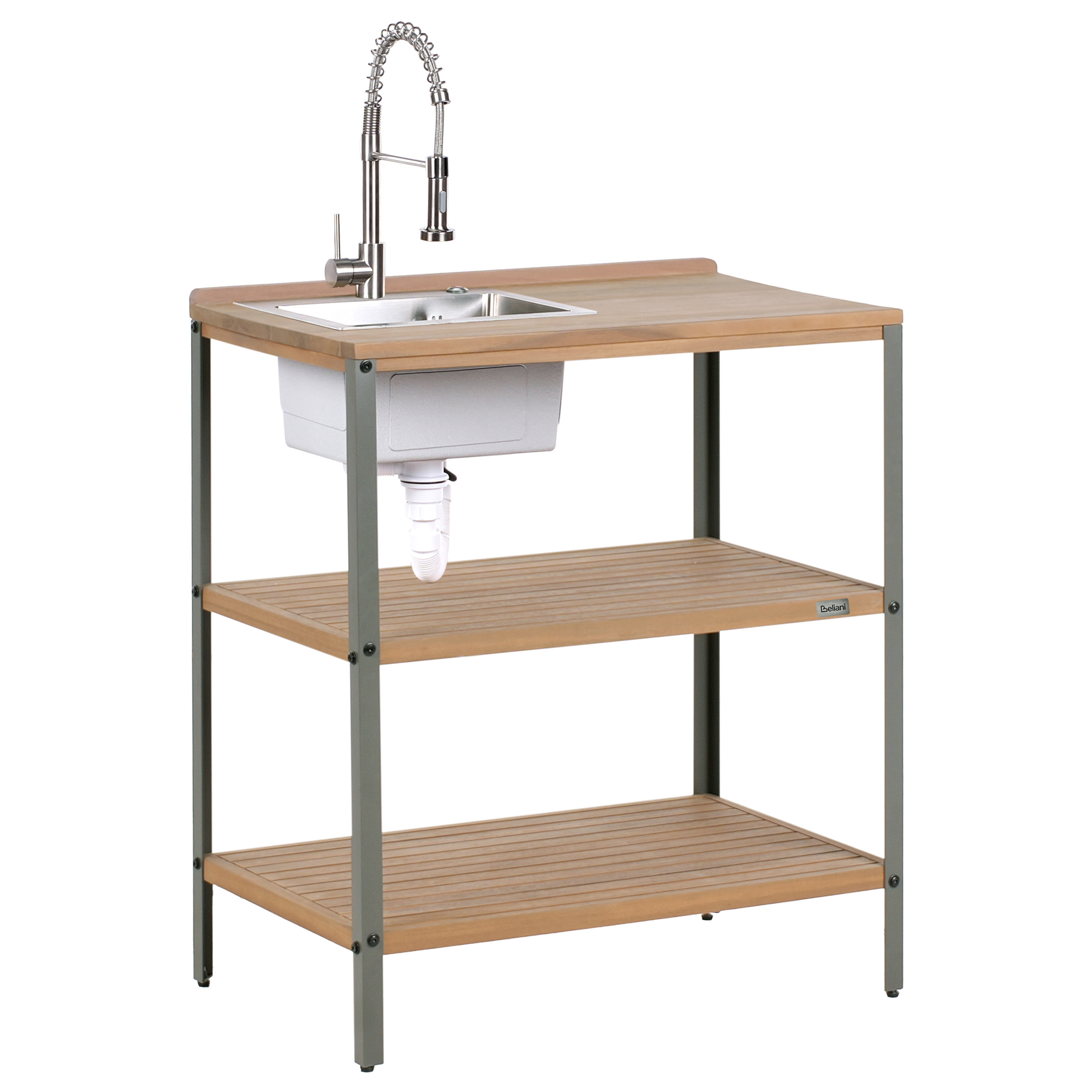 Ulkotiskiallas IVREA sertifioitu akaasia Ruskea/hopea