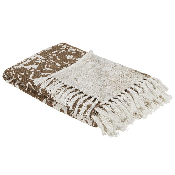 Torkkupeitto PAZARYERI puuvilla 130 x 180 cm Ruskea