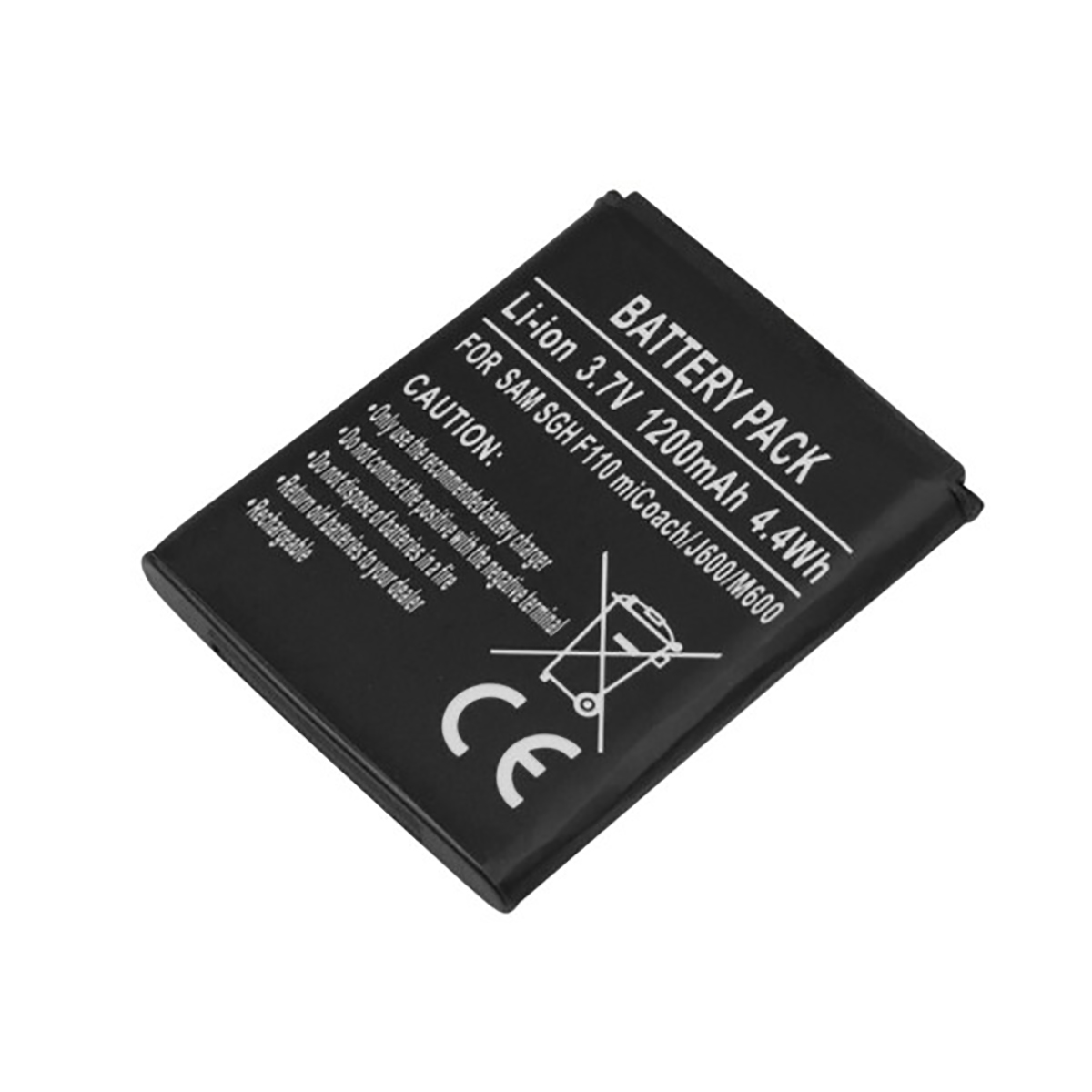 Akku Samsung SGH F110 miCoach J600 M600 Li-ion 3.7V 1200mAh 4.4Wh Luotettava