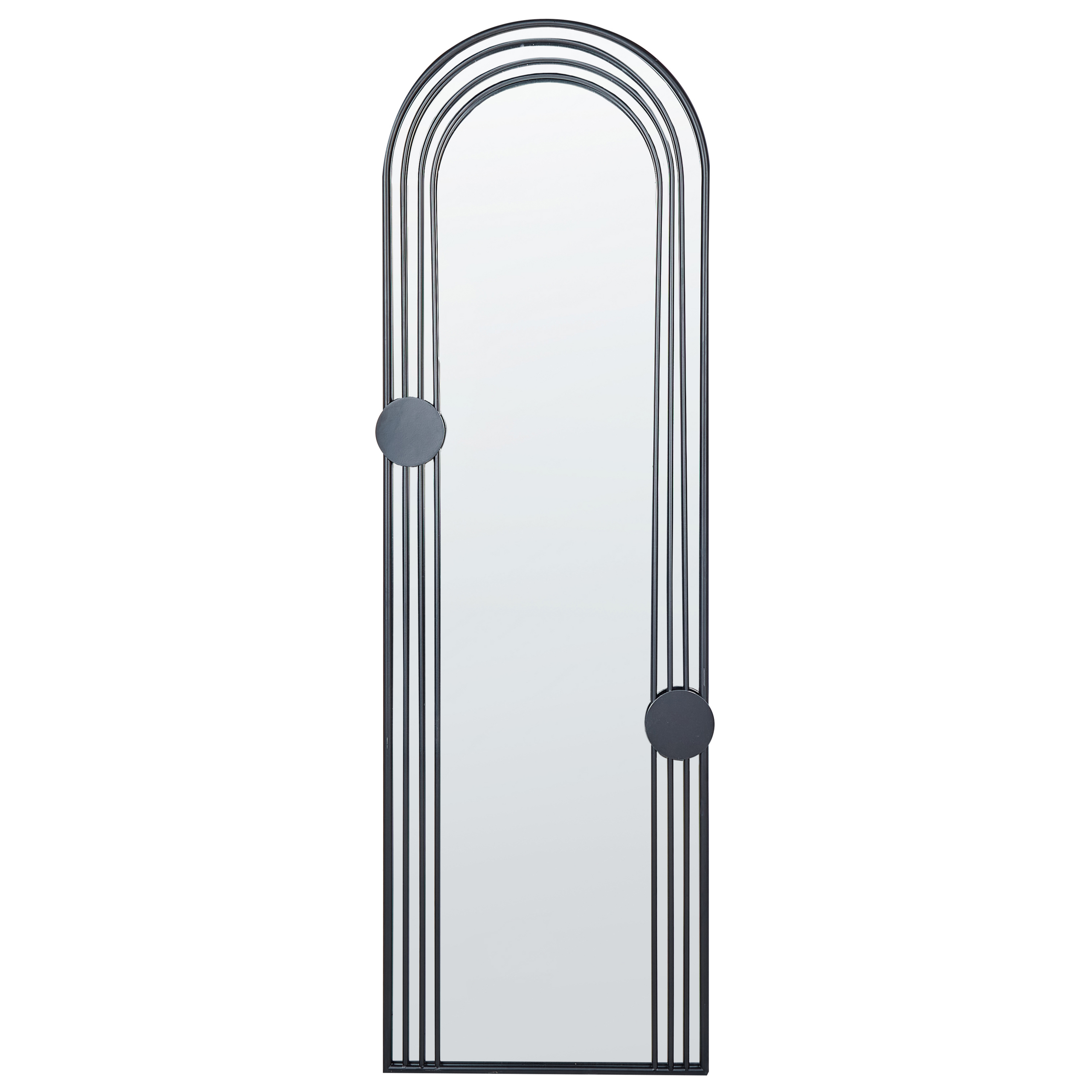 Seinäpeili AJAIN 45 cm 146 cm Metalli Musta