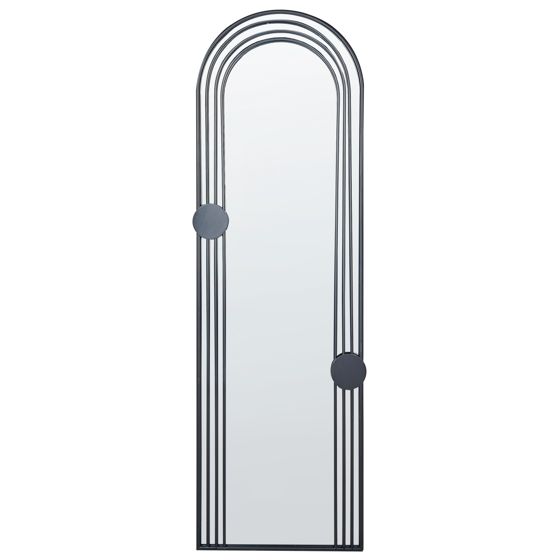 Seinäpeili AJAIN 45 cm 146 cm Metalli Musta