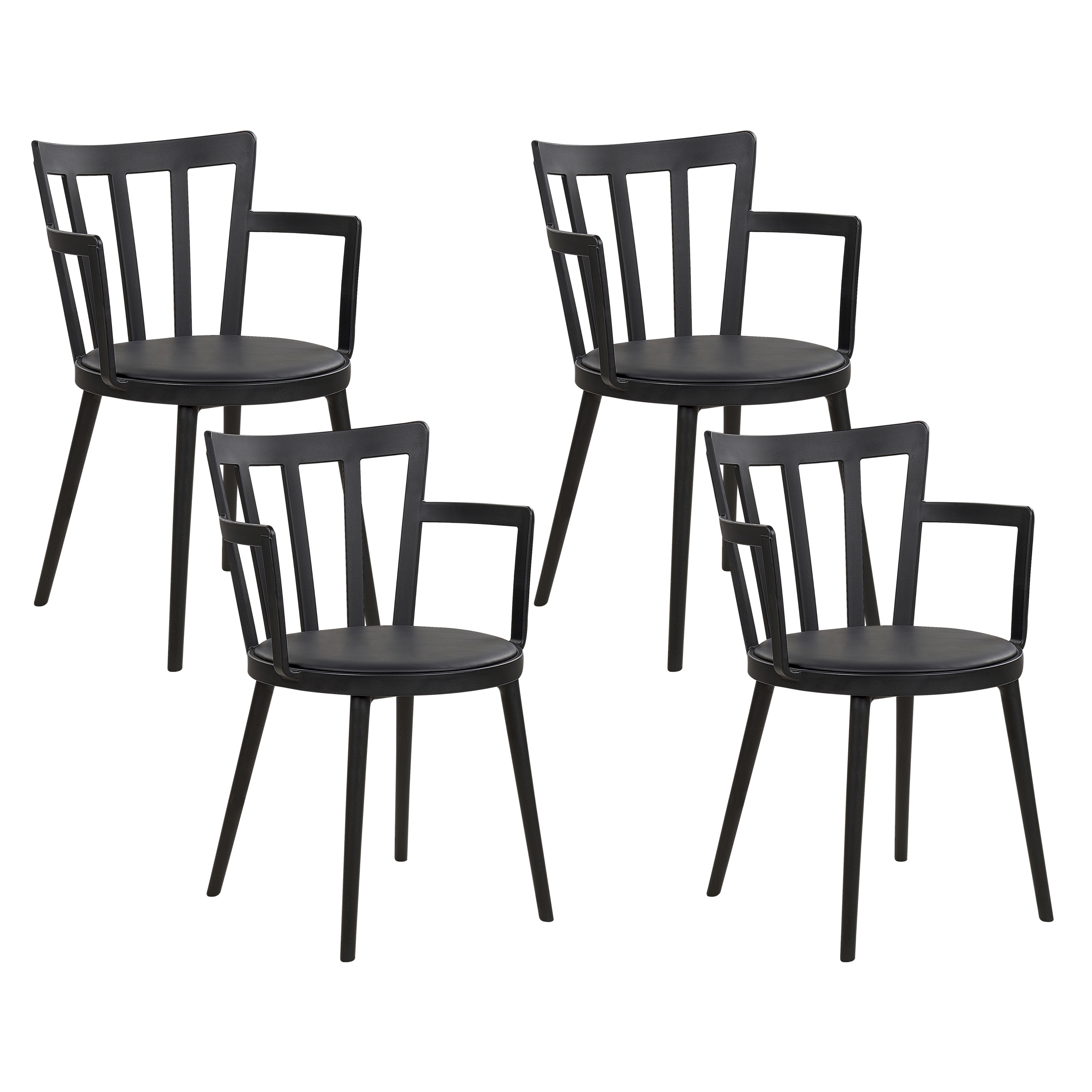 Ruokatuolisetti 4 kpl MORILL Musta