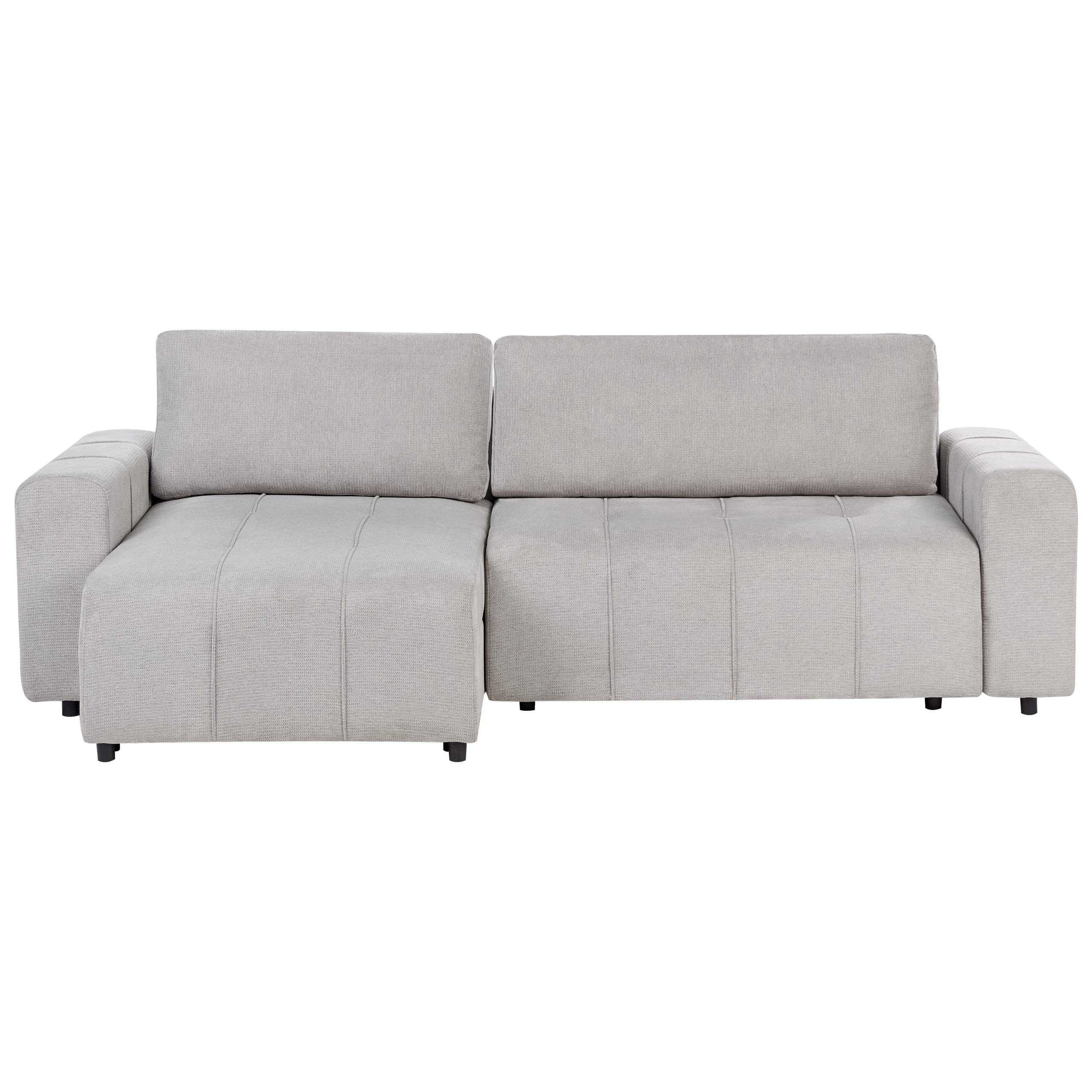 Kulmavuodesohva INNVIK kangas Vaaleanharmaa säilytystila 3-istuttava Oikea