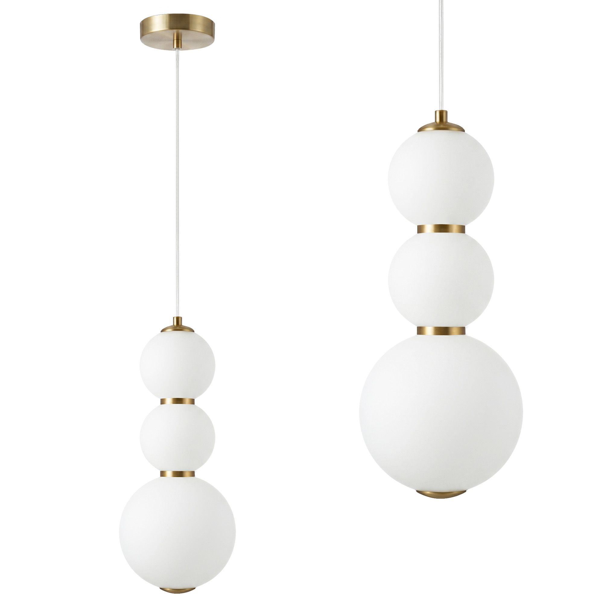 TOOLIGHT riippuvalaisin LHJ113-3CP harjattu kulta, 15x15x37cm