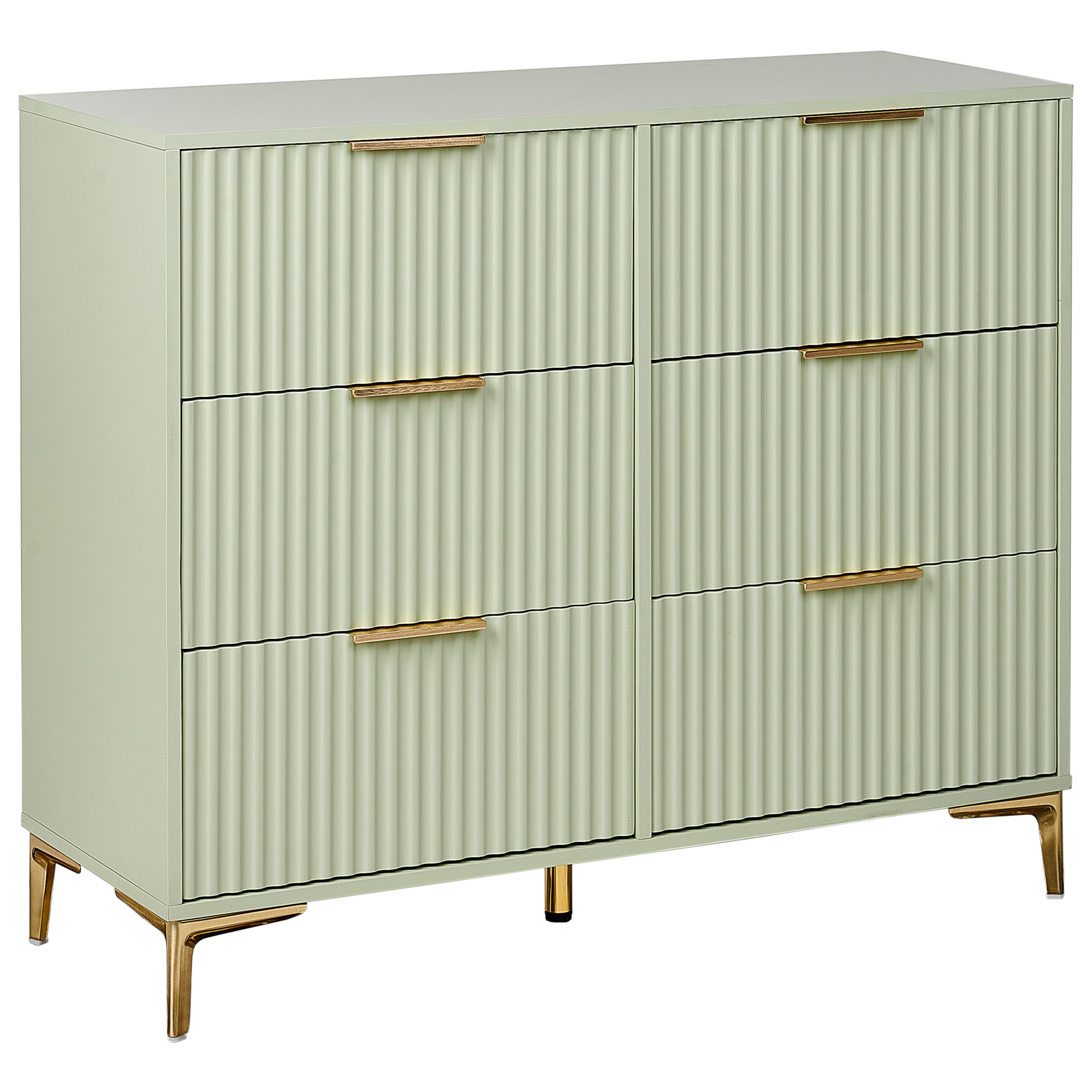 Lipasto 6 laatikolla WALCOTT Vaaleanvihreä