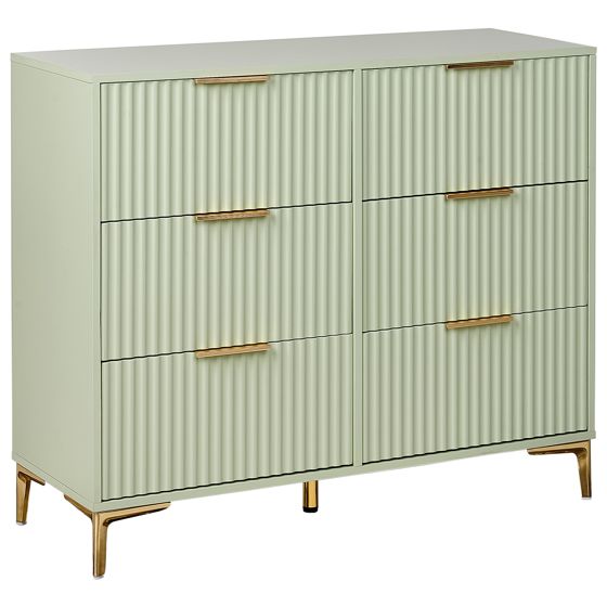 Lipasto 6 laatikolla WALCOTT Vaaleanvihreä