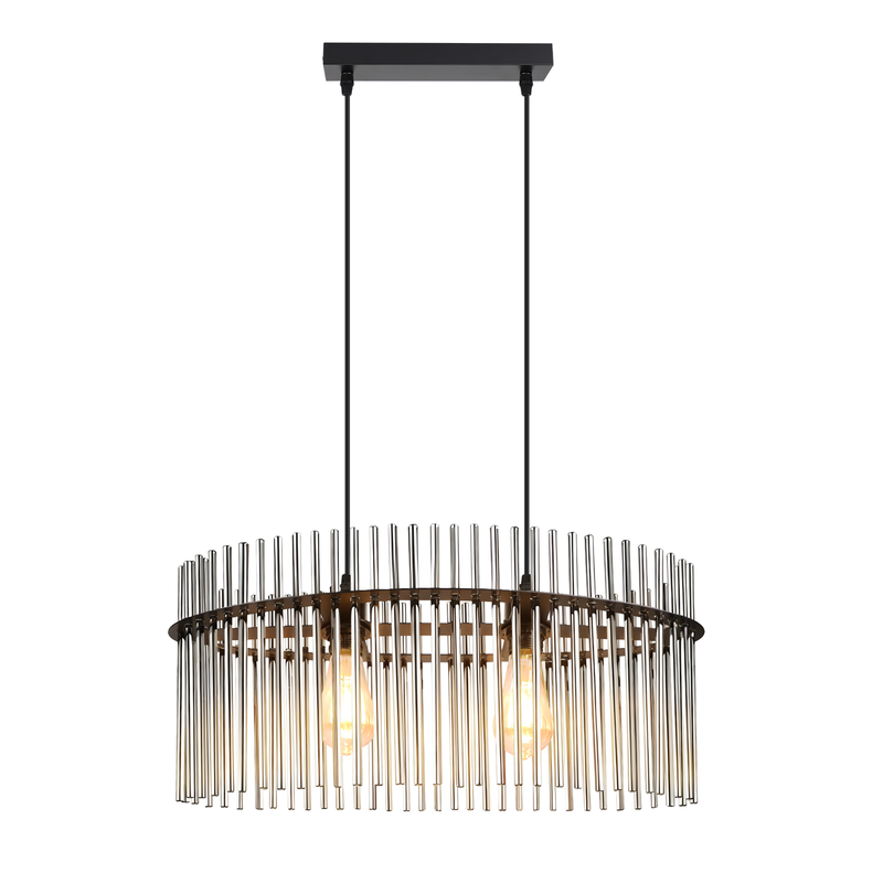 NETTLIFE Ripustusvalaisin ruokapöydälle 1 hehku - musta riippuvalaisin E27 ruokasalin lasilamppu16 cm (ilman valonlähdettä)