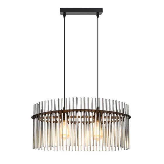 NETTLIFE Ripustusvalaisin ruokapöydälle 1 hehku - musta riippuvalaisin E27 ruokasalin lasilamppu16 cm (ilman valonlähdettä)