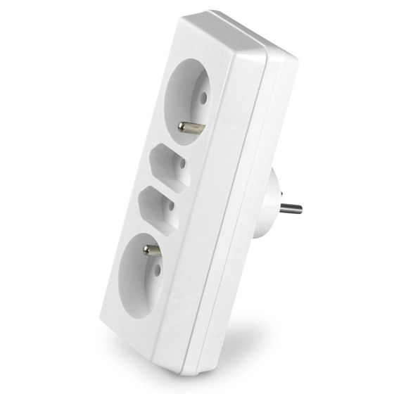 Neljän hengen sähköjakaja 2x2P+Z + 2xEuro