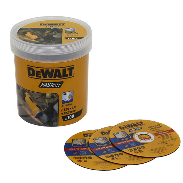 DeWalt Inox -Katkaisulaikka 125 x 1,0 x 22,23 mm 100 kpl