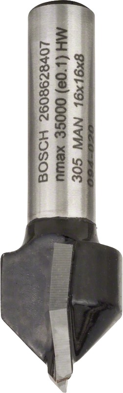 Bosch V-urajyrsin 90° 8 mm varsi