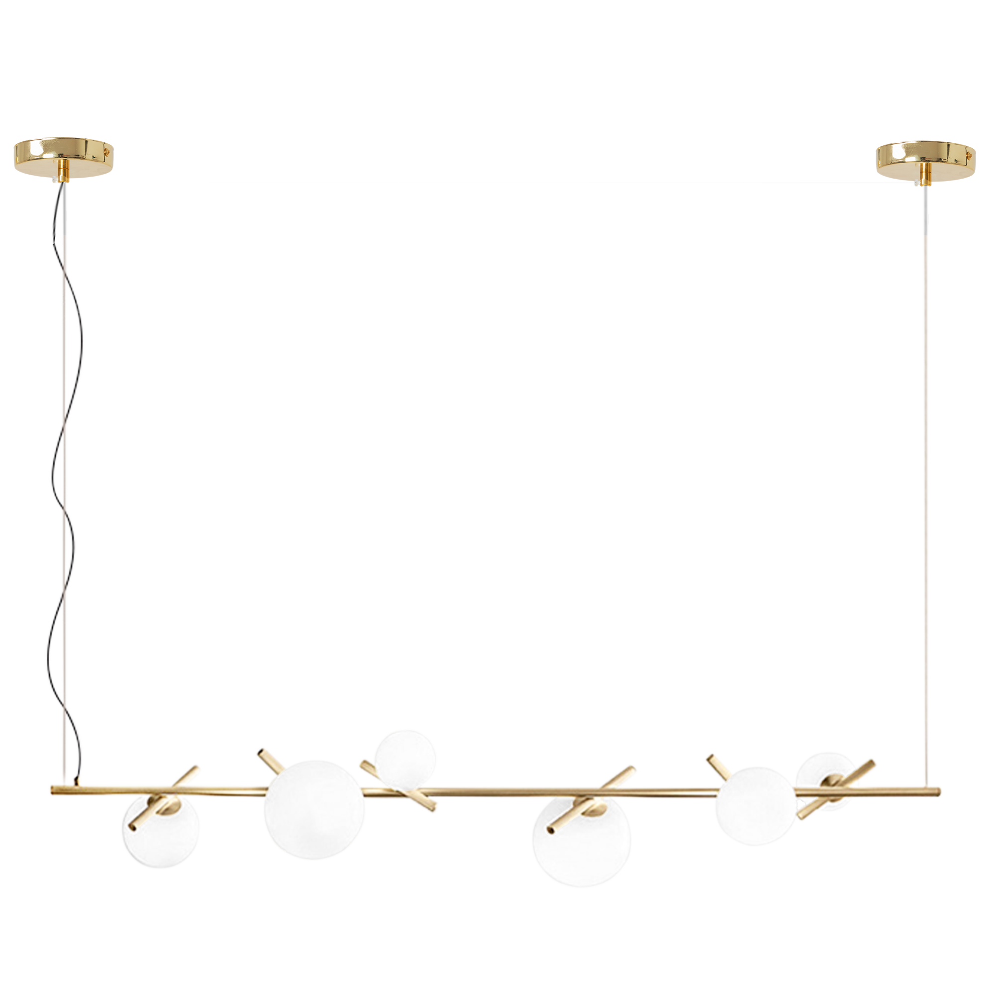 TOOLIGHT riippuva kattovalaisin APP1664-6CP kulta, 145x145x90cm