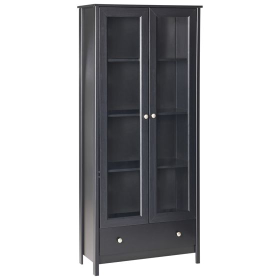 Lasivitriini NORNALUP 80 cm Musta