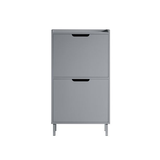 SoBuy Kenkäkaappi FSR151-HG 2-osainen säilytyshylly, harmaa