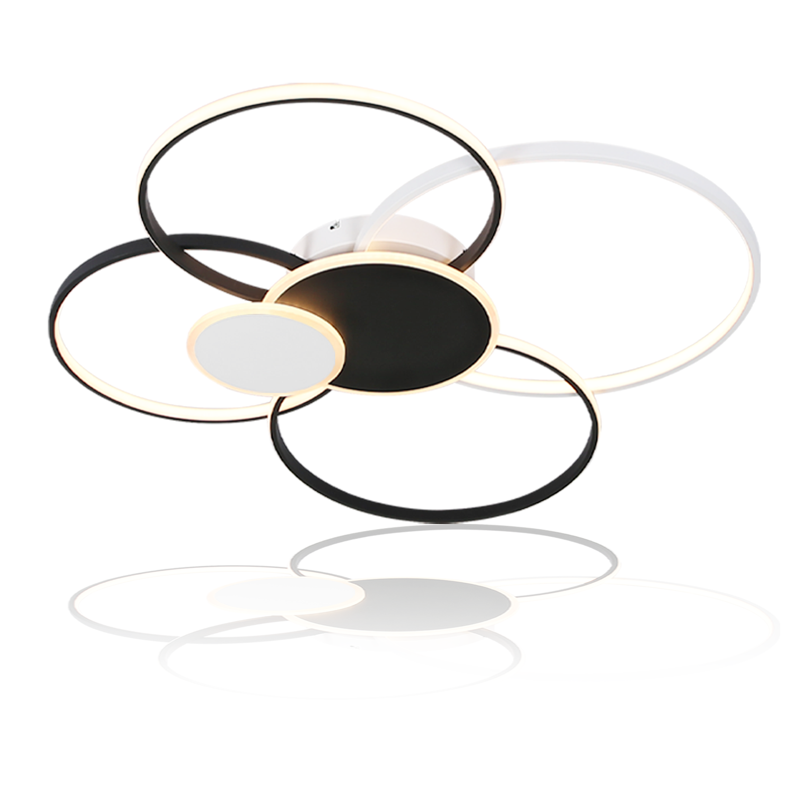 NETTLIFE LED - kattovalaisin, olohuoneeseen - suuri, moderni olohuonevalaisin, 94 cm, himmennettävä 72 W