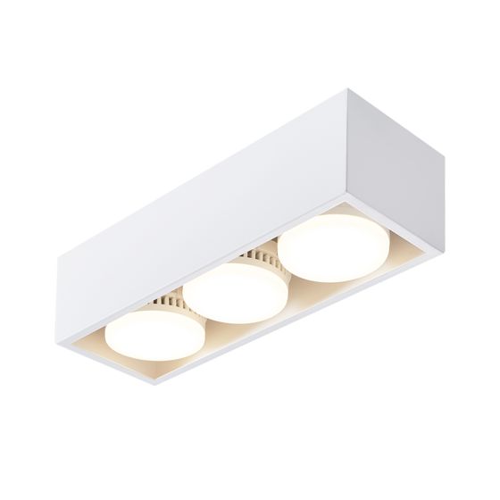 NETTLIFE 3x5W GX53 neliönmuotoiset säädettävät lämpimän valkoiset LED - pinta - asennettavat kattovalaisimet keittiöön