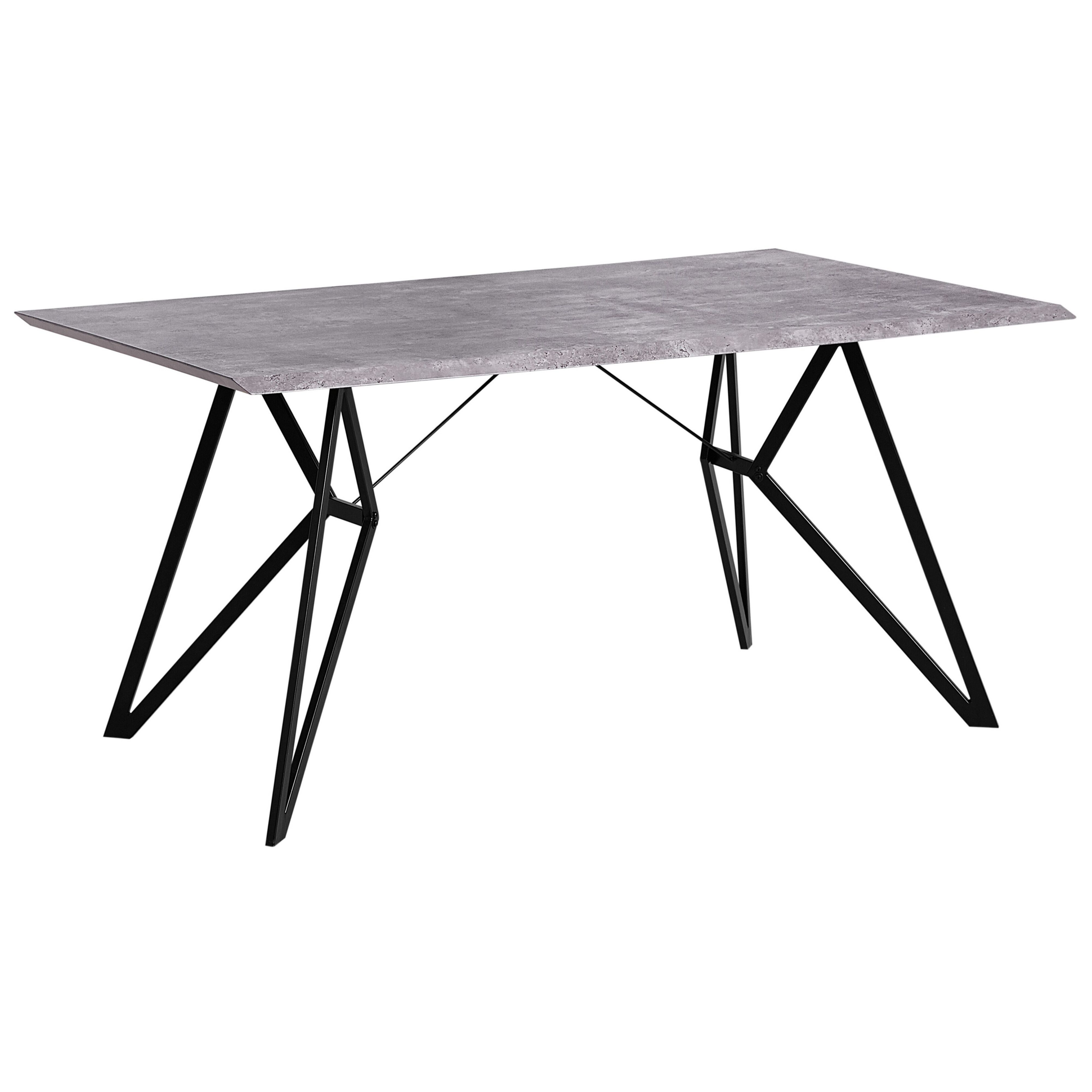 Ruokapöytä BUSCOT Harmaa betonikuvio 160 cm 90 cm