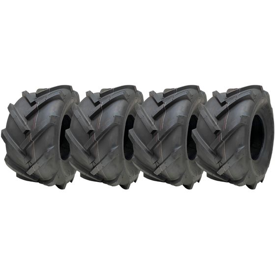 18x9,50-8 avoimella keskiosalla varustetut urarenkaat Rotovator Industrial Wanda P328 (4 kpl:n sarja)