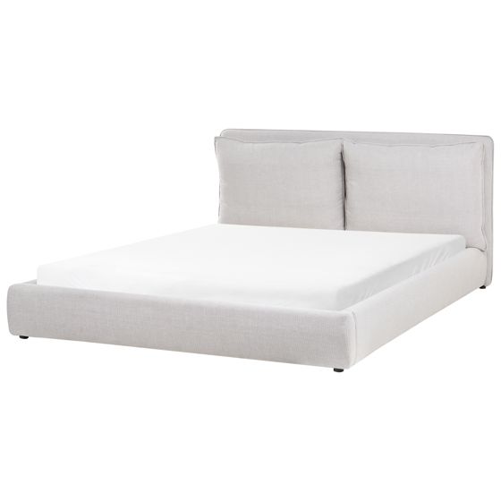 Sänky kangas BAJONNA 180 x 200 cm Vaaleanharmaa