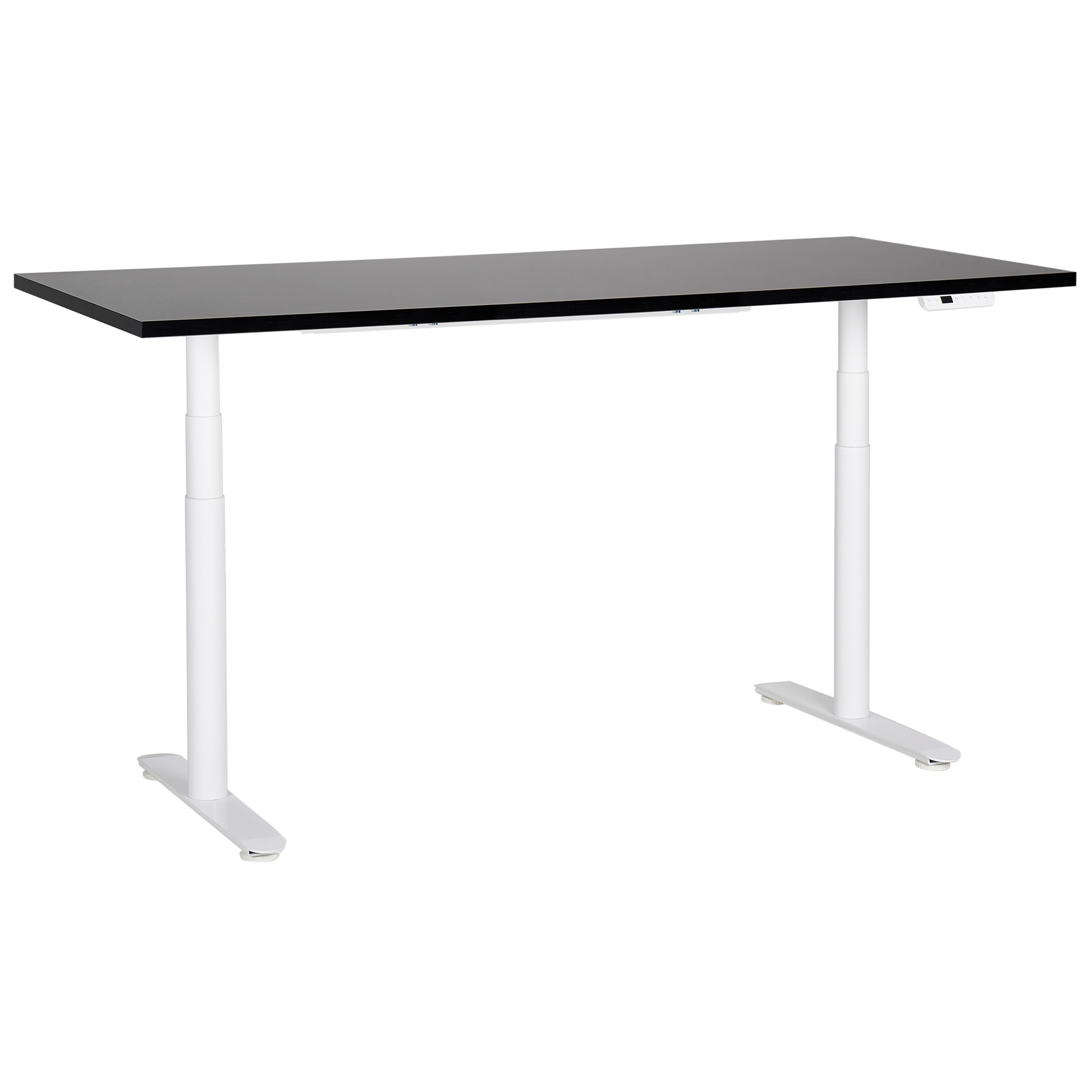 Työpöytä sähkösäädettävä DESTINAS 180 cm 80 cm Musta/valkoinen