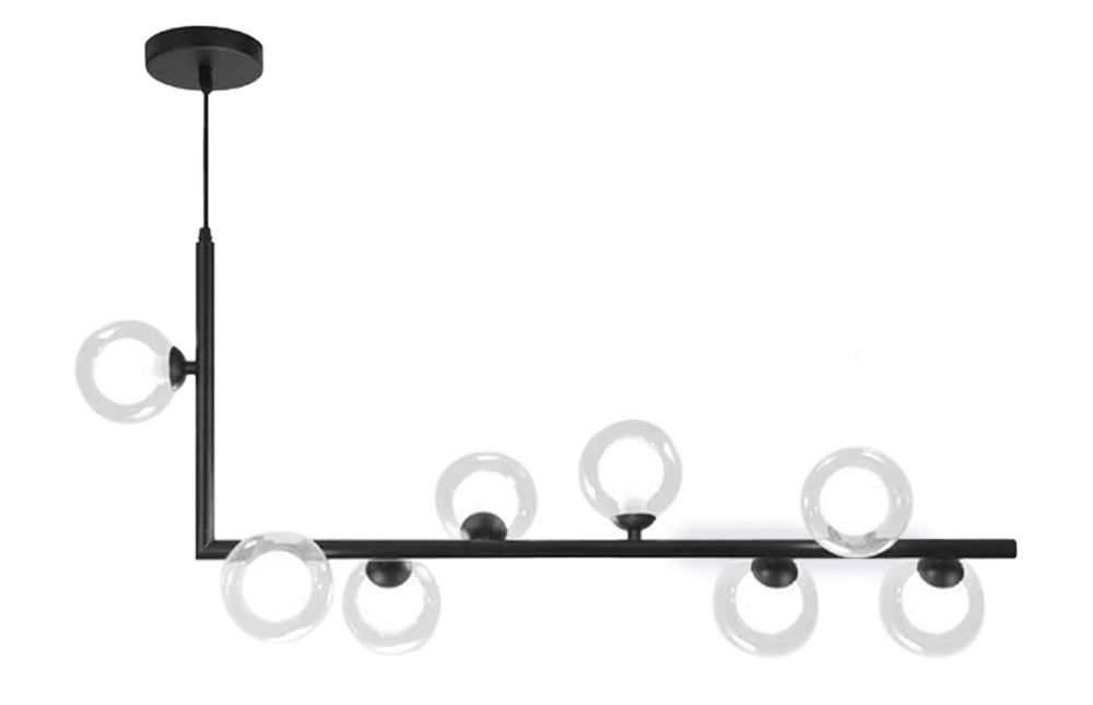 TOOLIGHT kattovalaisin APP754-8CP musta, 120x120x100cm